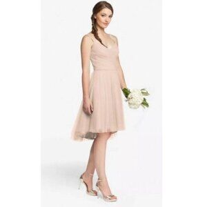 NEW DAVID TUTERA FOR GATHER AND GOWN 551-QUINCY SOFT BLUSH DRESS P6255